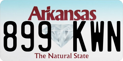 AR license plate 899KWN