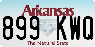 AR license plate 899KWQ