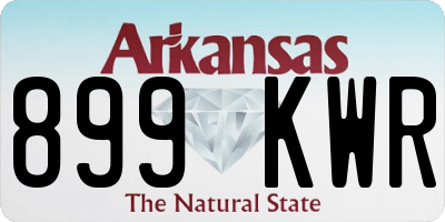 AR license plate 899KWR