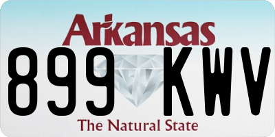 AR license plate 899KWV