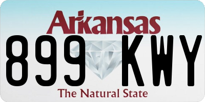 AR license plate 899KWY