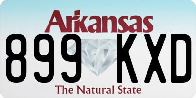 AR license plate 899KXD