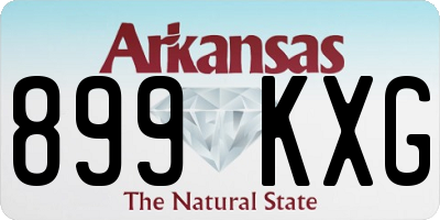 AR license plate 899KXG