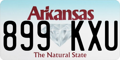 AR license plate 899KXU