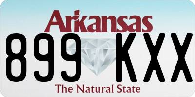 AR license plate 899KXX