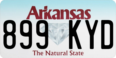 AR license plate 899KYD