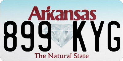 AR license plate 899KYG