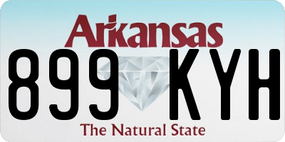 AR license plate 899KYH