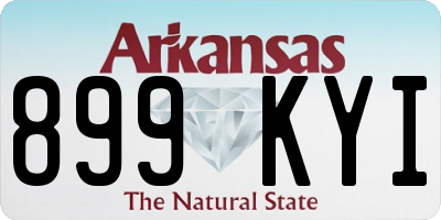 AR license plate 899KYI