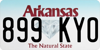 AR license plate 899KYO