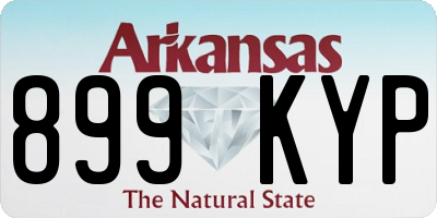 AR license plate 899KYP