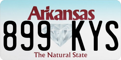 AR license plate 899KYS