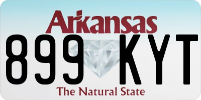 AR license plate 899KYT