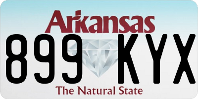 AR license plate 899KYX
