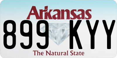 AR license plate 899KYY