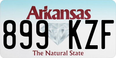 AR license plate 899KZF