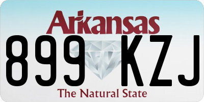 AR license plate 899KZJ