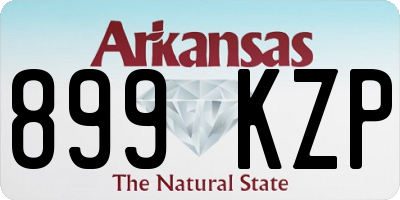 AR license plate 899KZP