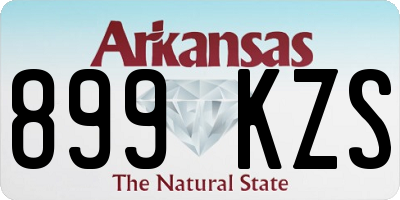 AR license plate 899KZS