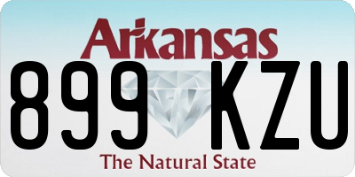AR license plate 899KZU