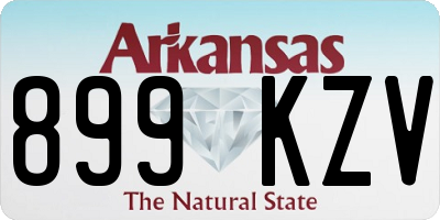 AR license plate 899KZV