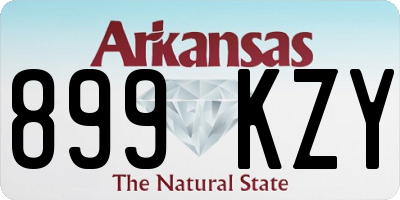 AR license plate 899KZY