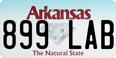 AR license plate 899LAB