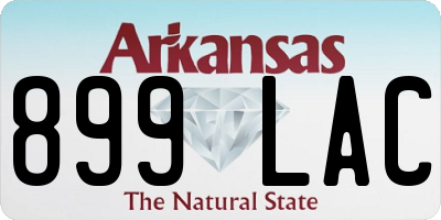 AR license plate 899LAC