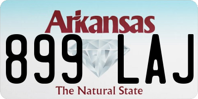 AR license plate 899LAJ