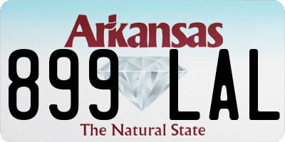 AR license plate 899LAL