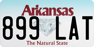 AR license plate 899LAT