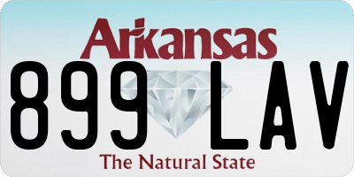 AR license plate 899LAV