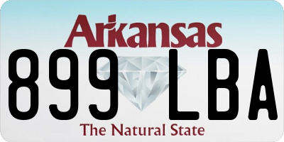 AR license plate 899LBA