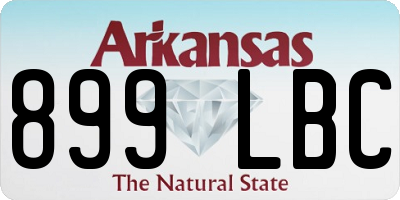 AR license plate 899LBC