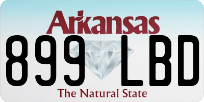 AR license plate 899LBD