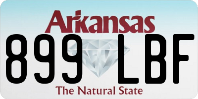 AR license plate 899LBF