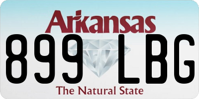AR license plate 899LBG