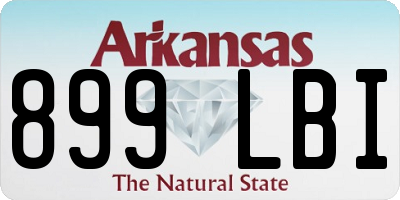 AR license plate 899LBI