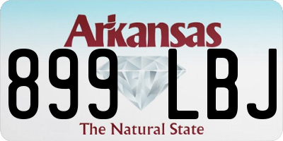 AR license plate 899LBJ