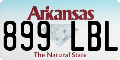 AR license plate 899LBL