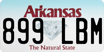 AR license plate 899LBM