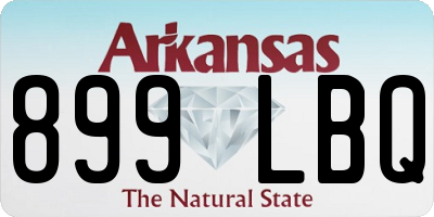 AR license plate 899LBQ