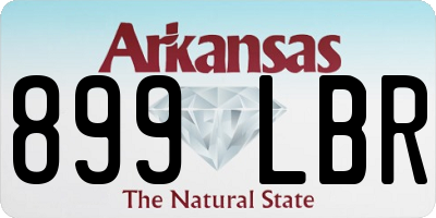 AR license plate 899LBR