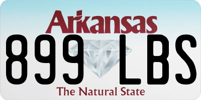AR license plate 899LBS