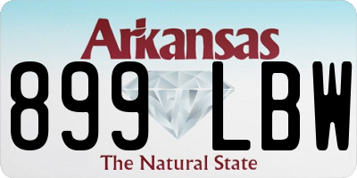AR license plate 899LBW