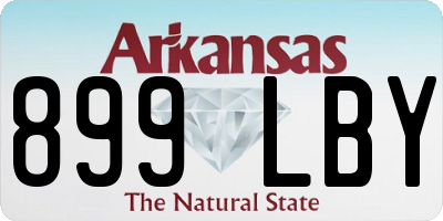 AR license plate 899LBY