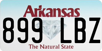 AR license plate 899LBZ