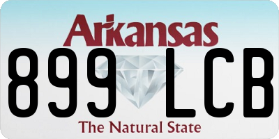 AR license plate 899LCB