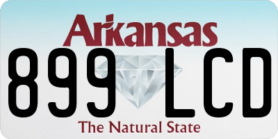AR license plate 899LCD