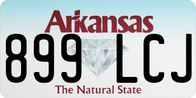 AR license plate 899LCJ